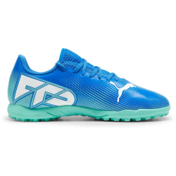 PUMA Future 7 Play TT Multinocken-Fu&szlig;ballschuhe Kinder 01 - hyperlink blue/mint/puma white 28