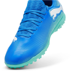 PUMA Future 7 Play TT Multinocken-Fu&szlig;ballschuhe Kinder 01 - hyperlink blue/mint/puma white 28