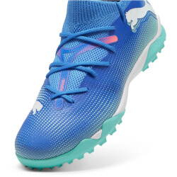 PUMA Future 7 Match TT + Mid Multinocken-Fußballschuhe Kinder 01 - bluemazing/puma white/electric peppermint 36