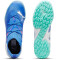 PUMA Future 7 Match TT + Mid Multinocken-Fußballschuhe Kinder 01 - bluemazing/puma white/electric peppermint 36