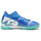 PUMA Future 7 Match TT + Mid Multinocken-Fußballschuhe Kinder 01 - bluemazing/puma white/electric peppermint 36