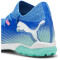 PUMA Future 7 Match TT + Mid Multinocken-Fußballschuhe Kinder 01 - bluemazing/puma white/electric peppermint 36