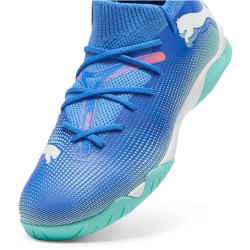 PUMA Future 7 Match IT + Mid Hallen-Fu&szlig;ballschuhe Kinder 01 - bluemazing/puma white/electric peppermint 33