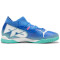 PUMA Future 7 Match IT + Mid Hallen-Fußballschuhe Kinder 01 - bluemazing/puma white/electric peppermint 35.5