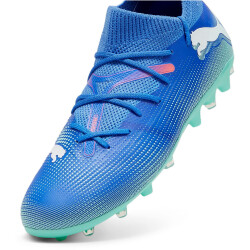 PUMA Future 7 Match MG Multi-Ground Fußballschuhe Kinder 01 - bluemazing/puma white/electric peppermint 33