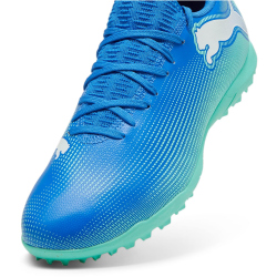 PUMA Future 7 Play TT Multinocken-Fu&szlig;ballschuhe 01 - hyperlink blue/mint/puma white 40