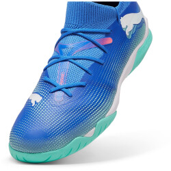 PUMA Future 7 Match IT Hallen-Fußballschuhe 01 - bluemazing/puma white/electric peppermint 39