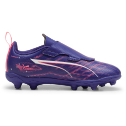 PUMA Ultra 5 Play FG/AG Fußballschuhe RB Fußballschuhe mit Klettverschluss Kinder 01 - lapis lazuli/puma white/sunset glow 28