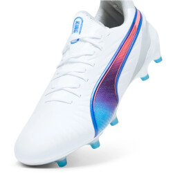 PUMA King Ultimate FG/AG Fußballschuhe Damen 01 - PUMA white/bluemazing/flat light gray/sunset glow 35.5