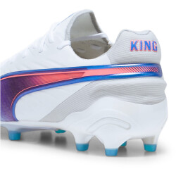 PUMA King Ultimate FG/AG Fußballschuhe Damen 01 - PUMA white/bluemazing/flat light gray/sunset glow 35.5