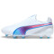 PUMA King Ultimate FG/AG Fußballschuhe Damen 01 - PUMA white/bluemazing/flat light gray/sunset glow 35.5