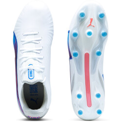 PUMA King Ultimate FG/AG Fußballschuhe Damen 01 - PUMA white/bluemazing/flat light gray/sunset glow 41