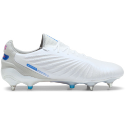 PUMA King Ultimate MxSG Stollen-Fu&szlig;ballschuhe 02 - PUMA white/bluemazing/flat light gray/sunset glow 42.5