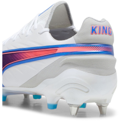 PUMA King Ultimate MxSG Stollen-Fu&szlig;ballschuhe 02 - PUMA white/bluemazing/flat light gray/sunset glow 42.5