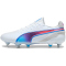 PUMA King Ultimate MxSG Stollen-Fu&szlig;ballschuhe 02 - PUMA white/bluemazing/flat light gray/sunset glow 42.5