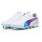 PUMA King Ultimate FG/AG Fu&szlig;ballschuhe 02 - PUMA white/bluemazing/flat light gray/sunset glow 40.5