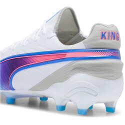 PUMA King Ultimate FG/AG Fußballschuhe 02 - PUMA white/bluemazing/flat light gray/sunset glow 41