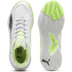 PUMA Nova Smash Indoor-Tennisschuhe 04 - PUMA white/luminous blue/fizzy apple/shadow gray 36