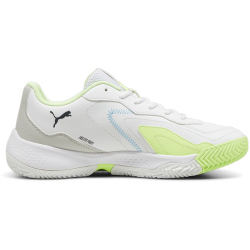 PUMA Nova Smash Indoor-Tennisschuhe 04 - PUMA white/luminous blue/fizzy apple/shadow gray 36