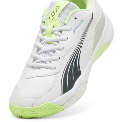 PUMA Nova Smash Indoor-Tennisschuhe 04 - PUMA white/luminous blue/fizzy apple/shadow gray 36