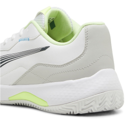 PUMA Nova Smash Indoor-Tennisschuhe 04 - PUMA white/luminous blue/fizzy apple/shadow gray 36