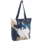 PUMA Core Pop Shopper Tasche Damen 03 - club navy/sand dune/aop