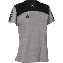 Select Oxford T-Shirt Damen grau/schwarz XL