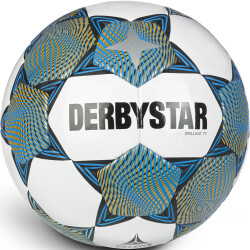 DERBYSTAR Brillant TT Trainingsball weiss/blau/gold 5