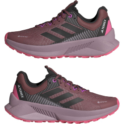 adidas TERREX Soulstride Flow GORE-TEX Trailrunning-Laufschuhe Damen AEDV - quicri/cblack/pnkfus 37 1/3