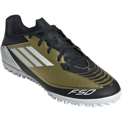 adidas F50 Club Messi TF Multinocken-Fu&szlig;ballschuhe Herren 081A - goldmt/ftwwht/cblack 45 1/3