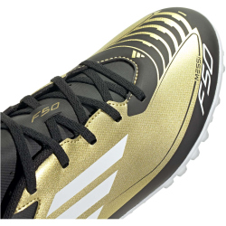 adidas F50 Club Messi TF Multinocken-Fu&szlig;ballschuhe Herren 081A - goldmt/ftwwht/cblack 45 1/3
