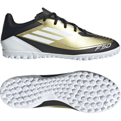 adidas F50 Club Messi TF Multinocken-Fu&szlig;ballschuhe Herren 081A - goldmt/ftwwht/cblack 45 1/3