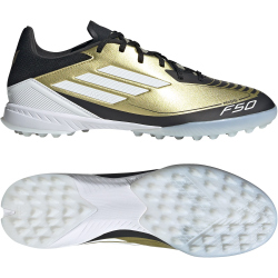 adidas F50 League Messi TF Multinocken-Fu&szlig;ballschuhe Herren 081A - goldmt/ftwwht/cblack 39 1/3