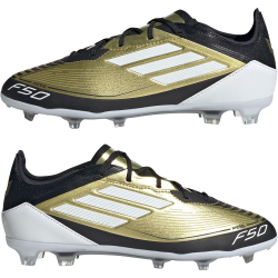 adidas F50 Pro Messi FG Firm-Ground Fu&szlig;ballschuhe Kinder 081A - goldmt/ftwwht/cblack 33