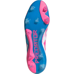 adidas Predator Elite Laceless FG Firm-Ground Fu&szlig;ballschuhe Herren 01F7 - ftwwht/solblu/sopink 39 1/3