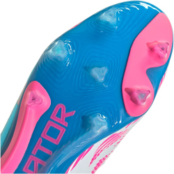 adidas Predator Elite Laceless FG Firm-Ground Fu&szlig;ballschuhe Herren 01F7 - ftwwht/solblu/sopink 39 1/3