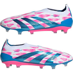 adidas Predator Elite Laceless FG Firm-Ground Fußballschuhe Herren 01F7 - ftwwht/solblu/sopink 46