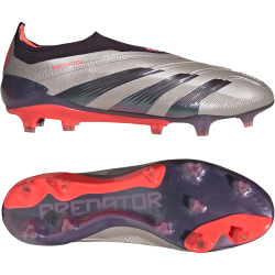 adidas Predator Elite Laceless FG Fußballschuhe Herren IF8862 - platin met./aurora black/carbon 40 2/3
