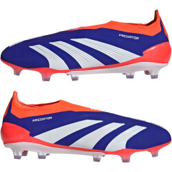adidas Predator Elite Laceless FG Firm-Ground Fußballschuhe Herren AETB - lucblu/ftwwht/solred 40 2/3