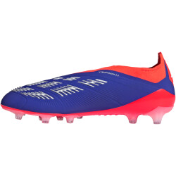 adidas Predator Elite Laceless AG Kunstrasen-Fußballschuhe Herren AETB - lucblu/ftwwht/solred 44