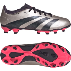 adidas Predator League MG Fußballschuhe Kinder IF6410 - platin met./aurora black/turbo 36