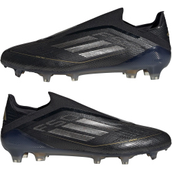 adidas F50 Elite Laceless FG Firm-Ground Fu&szlig;ballschuhe Herren A0QM - cblack/ironmt/goldmt 39 1/3