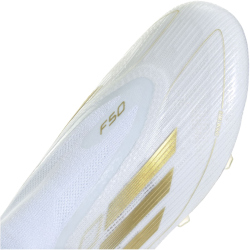 adidas F50 Elite Laceless FG Firm-Ground Fu&szlig;ballschuhe Herren 01F7 - ftwwht/goldmt/ftwwht 48