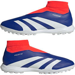 adidas Predator League Laceless TF Multinocken-Fu&szlig;ballschuhe Herren AETB - lucblu/ftwwht/solred 40 2/3