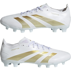 adidas Predator League MG Multi-Ground Fußballschuhe Herren 01F7 - ftwwht/goldmt/sabemt 41 1/3