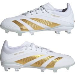adidas Predator Elite FG Firm-Ground Fu&szlig;ballschuhe Kinder 01F7 - ftwwht/goldmt/ftwwht 36