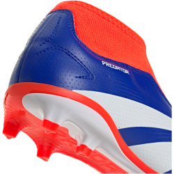 adidas Predator League Laceless FG Firm-Ground Fu&szlig;ballschuhe Kinder AETB - lucblu/ftwwht/solred 30