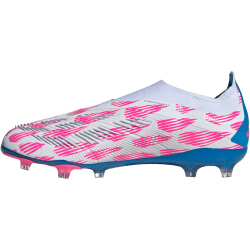 adidas Predator Elite Laceless FG Firm-Ground Fu&szlig;ballschuhe Kinder 01F7 - ftwwht/solblu/sopink 38 2/3