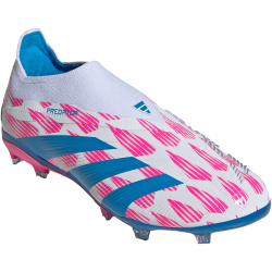 adidas Predator Elite Laceless FG Firm-Ground Fu&szlig;ballschuhe Kinder 01F7 - ftwwht/solblu/sopink 38 2/3