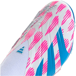 adidas Predator Elite Laceless FG Firm-Ground Fu&szlig;ballschuhe Kinder 01F7 - ftwwht/solblu/sopink 38 2/3